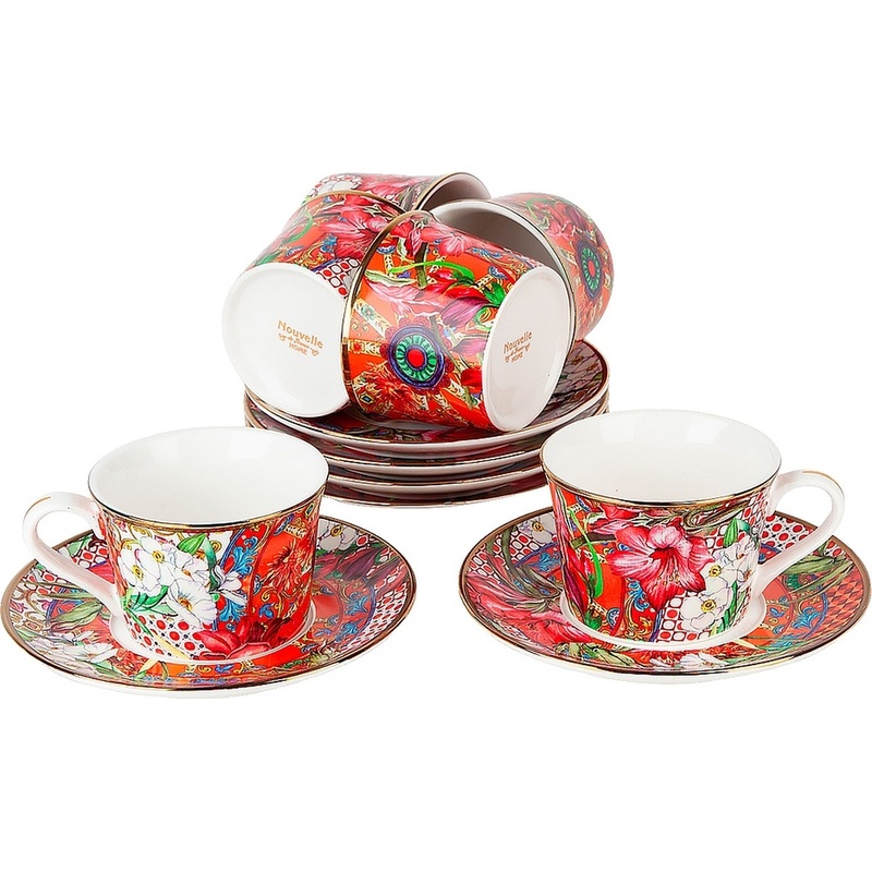 Изображение товара Набор чайный Nouvelle Home Secret Garden 12 предметов фарфор для 6 персон