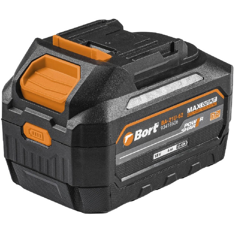 Изображение товара Аккумулятор Bort BA-21U-62 18В 6Ач Li-ion совместимость с Makita 18VLXT
