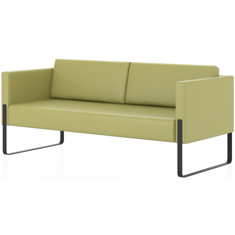 Изображение товара Трехместный диван Тренд оливковый искусственная кожа современный дизайн