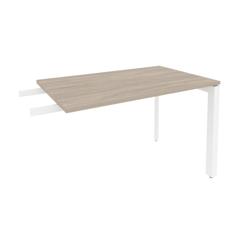 Изображение товара Брифинг-приставка к столам Onix-П O.MP-BR-11 дуб аттик/белый 1180х720х750 мм