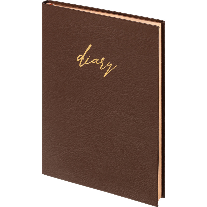 Изображение товара Ежедневник Attache недатированный А5 136 листов коричневый искусственная кожа