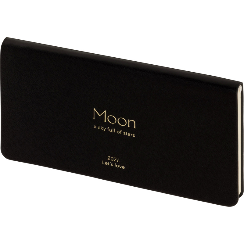 Изображение товара Еженедельник датированный 2026 год InFolio Universe искусственная кожа А6 64 листа чёрный, I1840emb/black