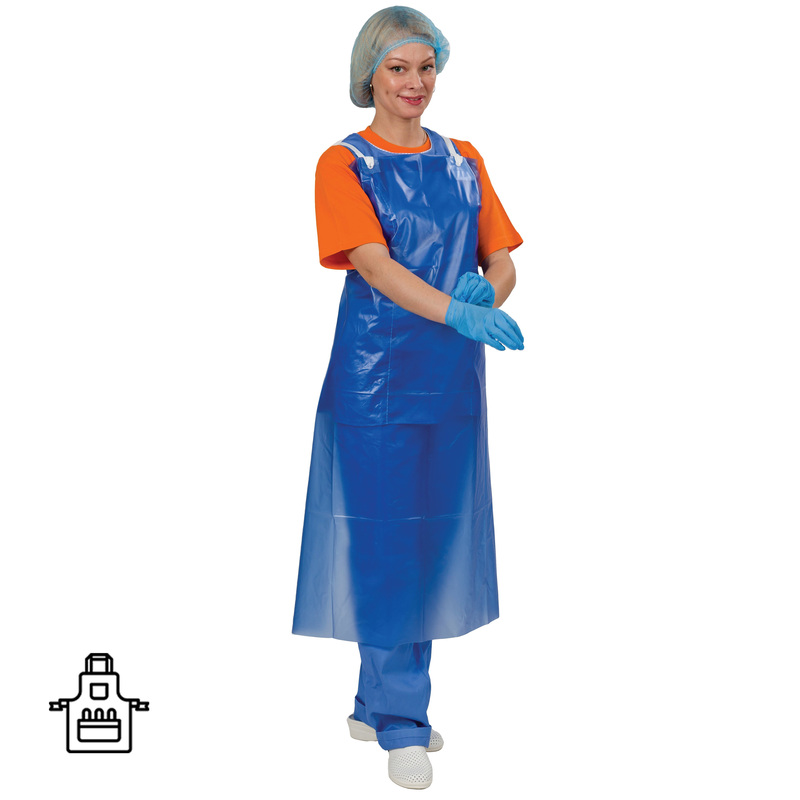 Изображение товара Защитный фартук ПВХ ЩИТ-1 синий 0.20 мм, универсальный размер, высокая защита