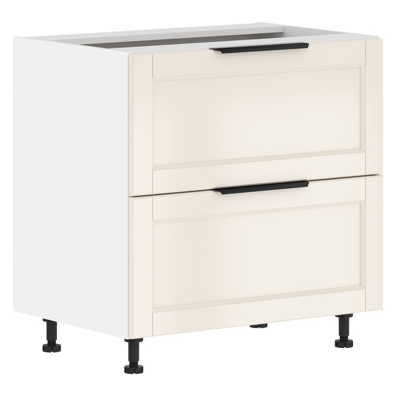 Изображение товара Шкаф напольный Sicilia с ящиками, бежевая эмаль, 800х560х820 мм