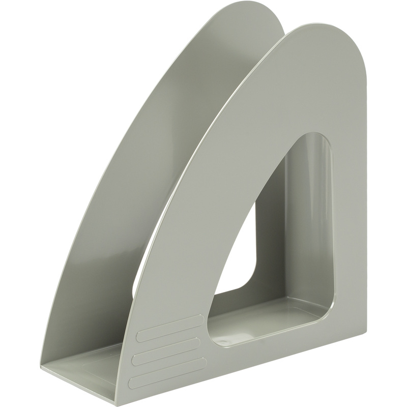 Изображение товара Лоток вертикальный для бумаг 90 мм Attache пластиковый серый