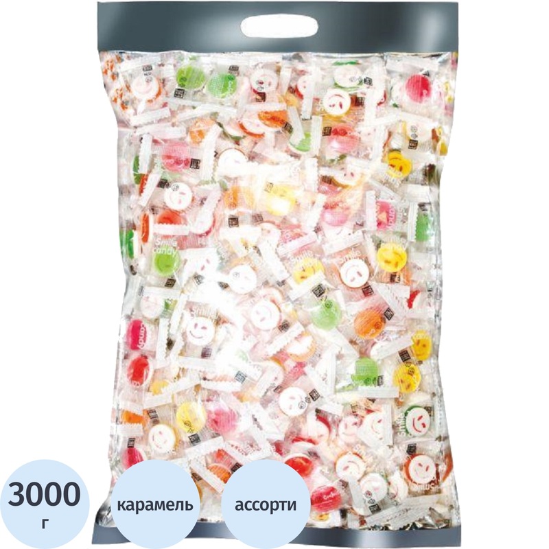 Изображение товара Карамель Smile Candy ассорти 3 кг
