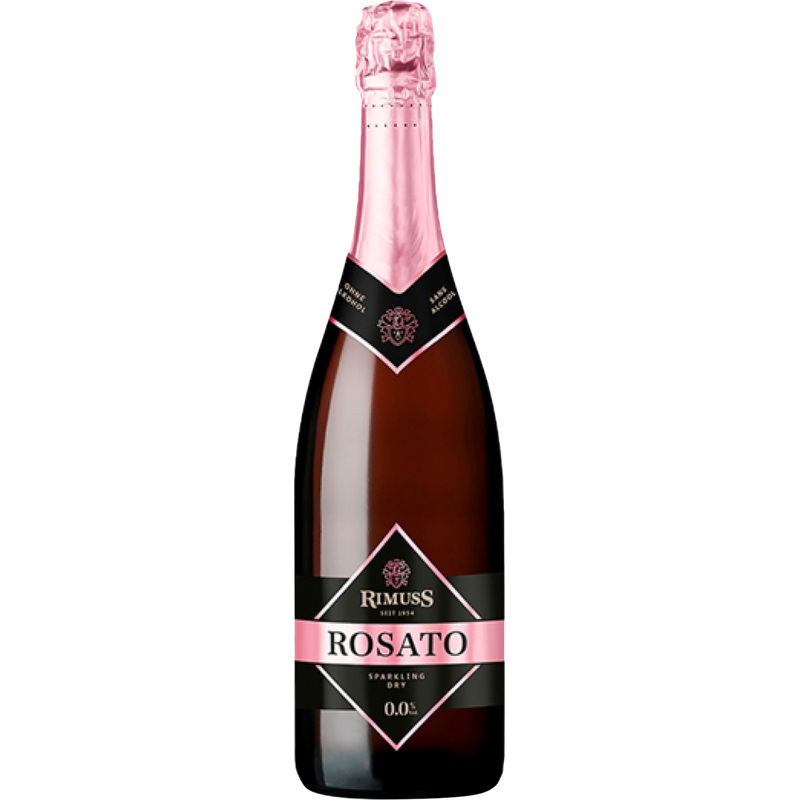 Изображение товара Шампанское безалкогольное Rimuss Rosato сухое розовое 0.75 мл