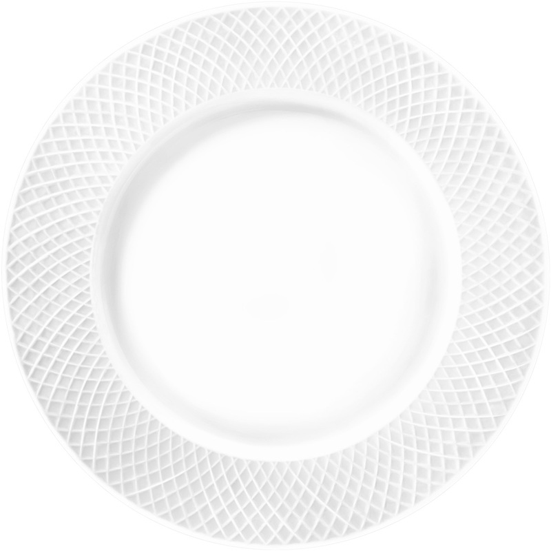 Изображение товара Набор обеденных фарфоровых тарелок Wilmax Julia 25.7 см 6 штук белые