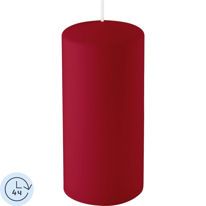 Изображение товара Декоративная свеча Kukina Raffinata 12x5.6 см бордовая воксульная