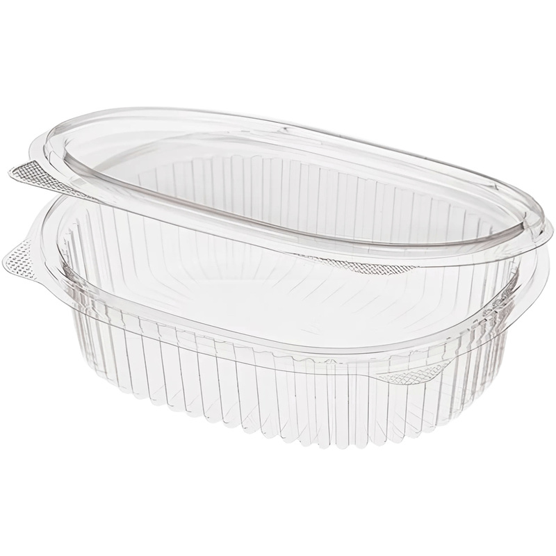 Изображение товара Контейнер с крышкой пластиковый 0.35 л овальный для хранения продуктов