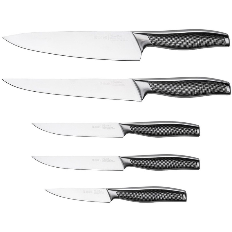 Изображение товара Набор ножей TalleR TR-22004 6 предметов из нержавеющей стали с подставкой