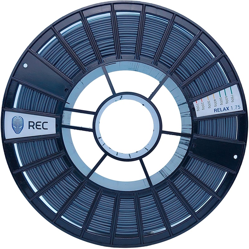 Изображение товара Пластик PETG для 3D-принтера Rec серый глянцевый 1.75 мм 0.75 кг