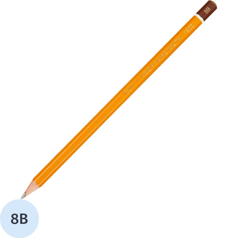 Изображение товара Карандаш чернографитный деревянный 8B Koh-I-Noor заточенный шестигранный