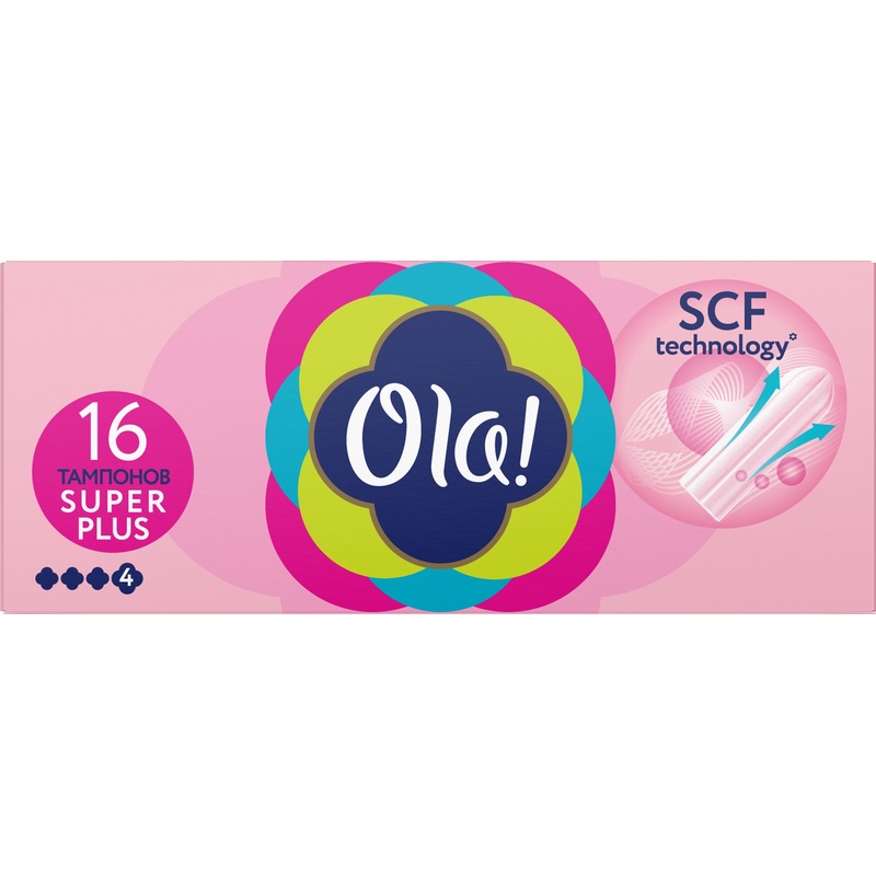 Изображение товара Тампоны гигиенические Ola Шелковистая поверхность Super Plus (16 штук в упаковке)