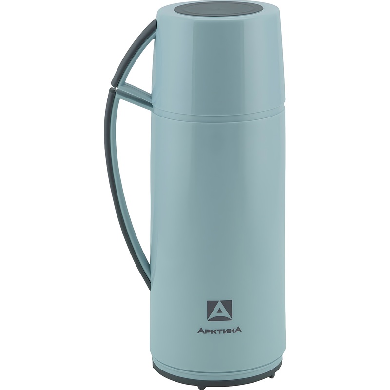 Изображение товара Термос с узким горлом Арктика 1700 мл голубой с ручкой и чашкой