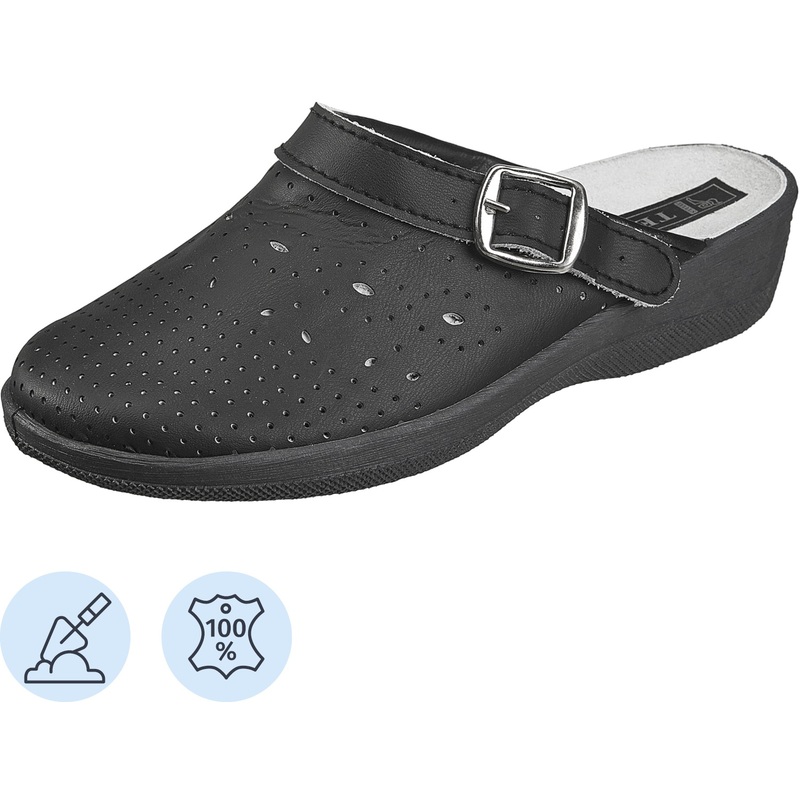 Изображение товара Женские сабо Яна из натуральной кожи для медицины и сферы обслуживания 40 размер