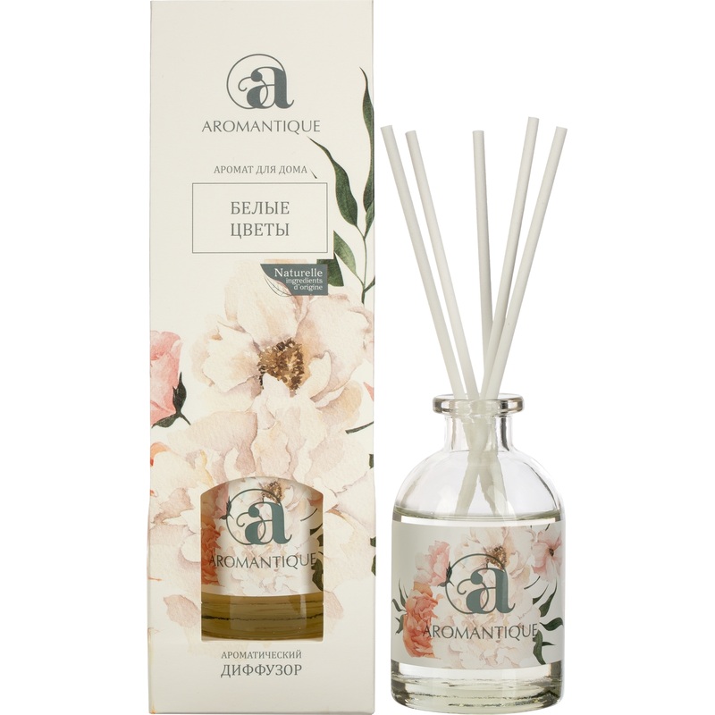 Изображение товара Аромадиффузор Aroma Harmony белые цветы 50 мл Натуральный аромат для дома и офиса