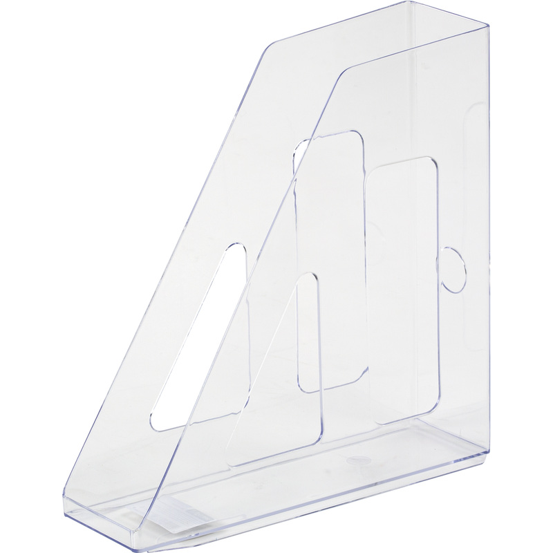 Изображение товара Лоток вертикальный для бумаг Attache 70 мм пластиковый прозрачный