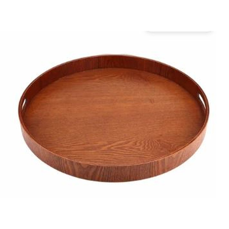 Изображение товара Поднос Elan Gallery круглый 35.1 см темно-коричневый бамбук