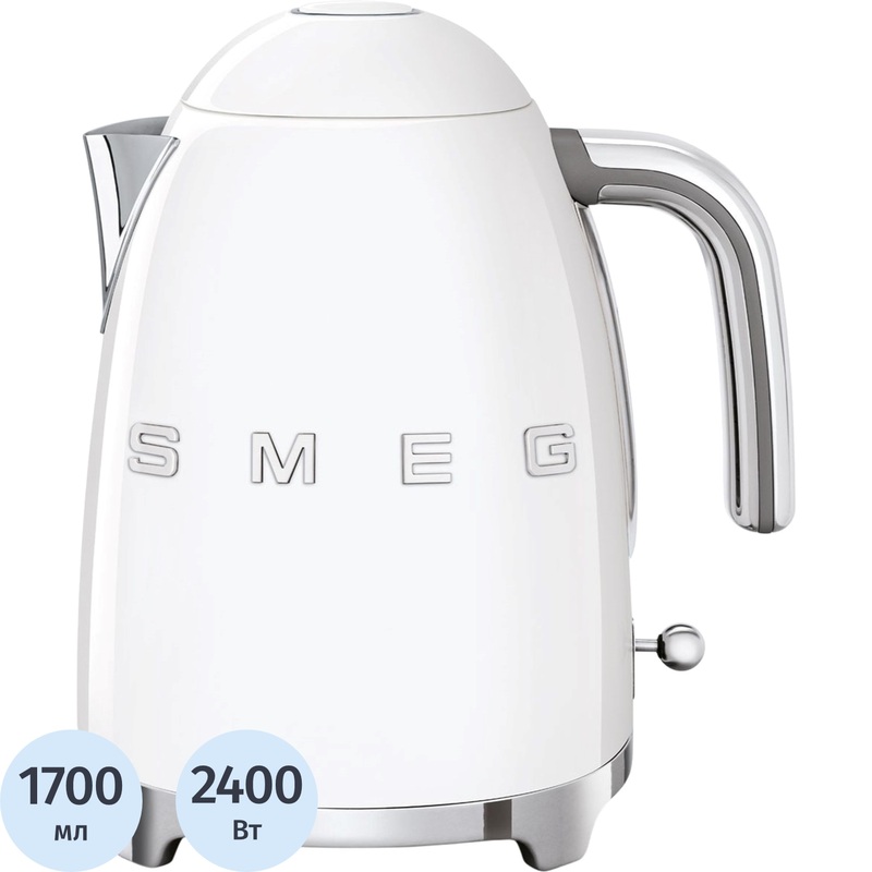 Изображение товара Электрический чайник Smeg KLF03WHEU белый 1.7 л