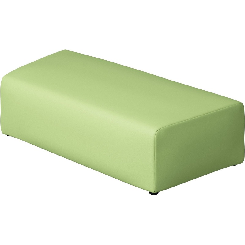 Изображение товара Пуф Step БМ10 светло-зеленый из искусственной кожи длина 1070 мм для интерьера