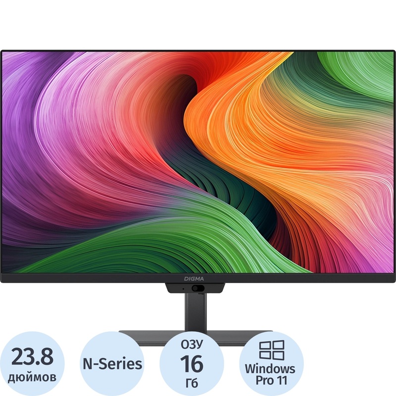 Изображение товара Моноблок Digma Action 23.8 Full HD IPS Windows 11 Pro для офиса