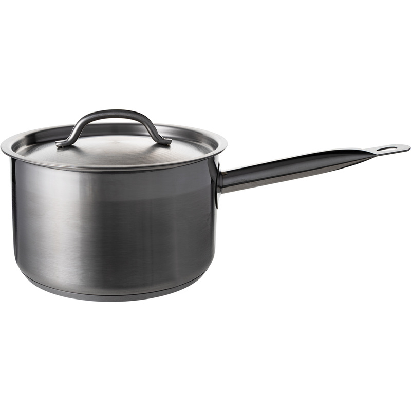 Изображение товара Сотейник 19.5 см из нержавеющей стали с крышкой для индукционных плит