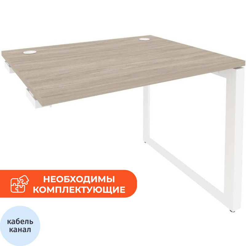 Изображение товара Стол прямой ONIX-О O.MO-SPR-1.8 дуб аттик белый 980х800х750 мм