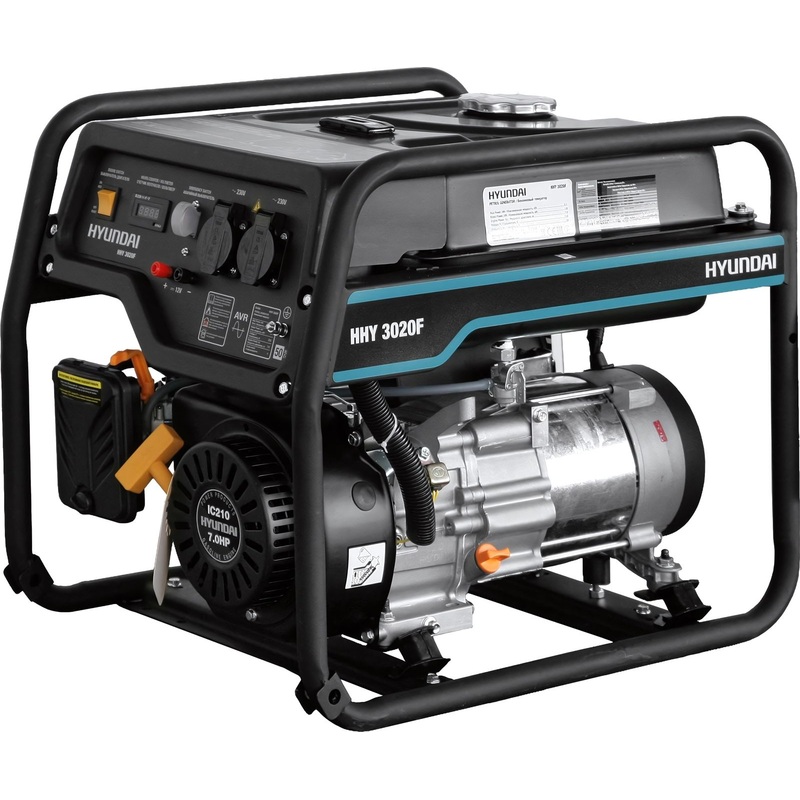 Изображение товара Генератор бензиновый HYUNDAI 2.8 кВт HHY 3020F с ручным запуском