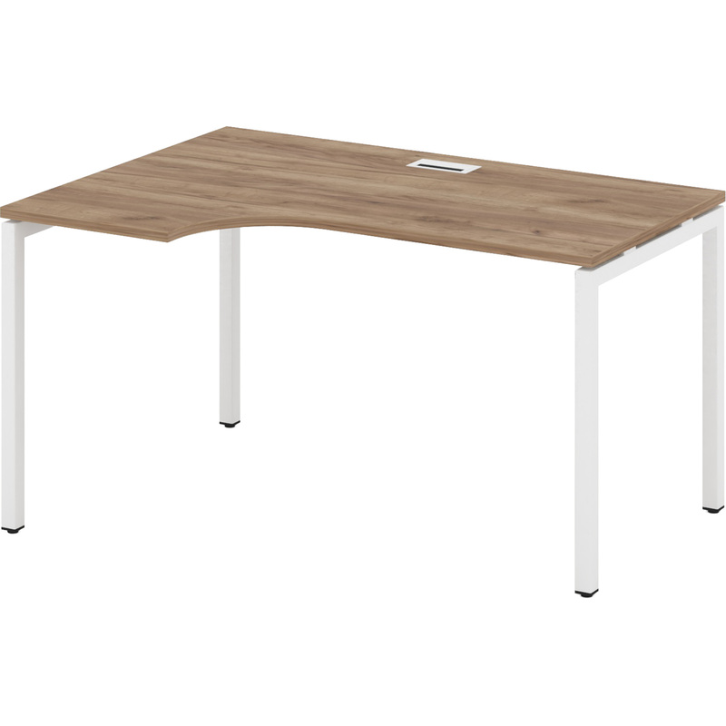 Изображение товара Эргономичный стол Style Project SN-4P.SPA-012(L) левый дуб табак/белый Изображение товара Эргономичный стол Style Project SN-4P.SPA-012(L) левый дуб табак/белый