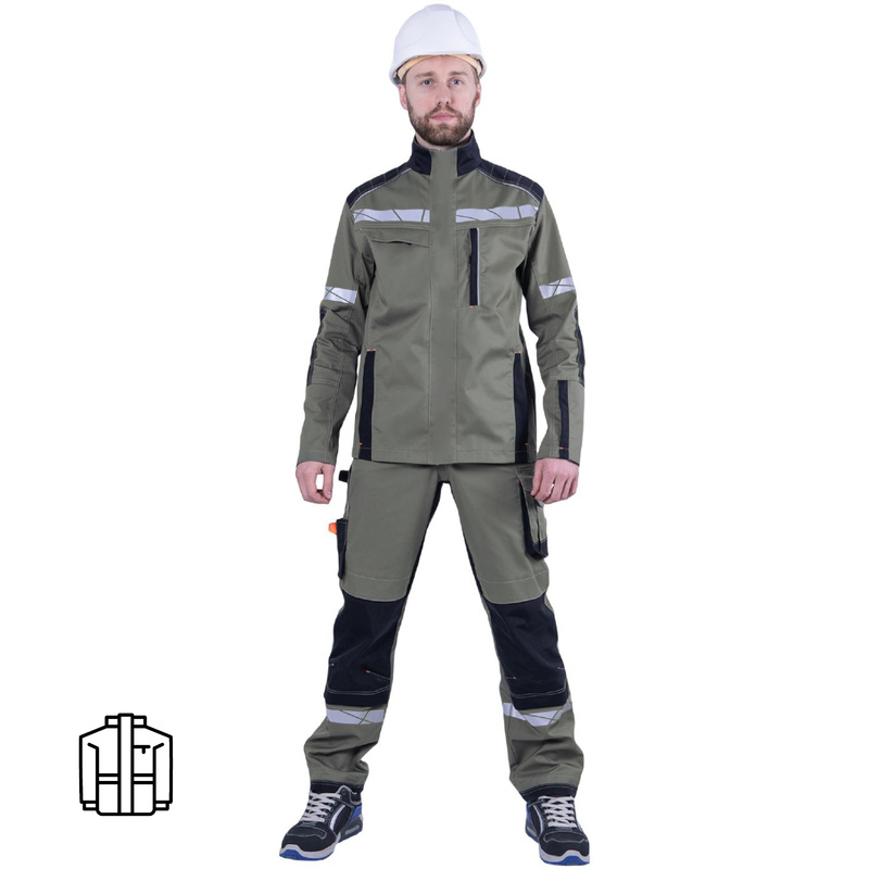 Изображение товара Рабочая летняя мужская куртка Корпорация с защитой и отражателями