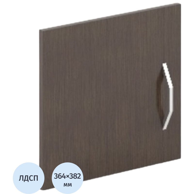 Изображение товара Дверь для антресоли Simple левая ЛДСП 382x364 мм легно дарк тёмный