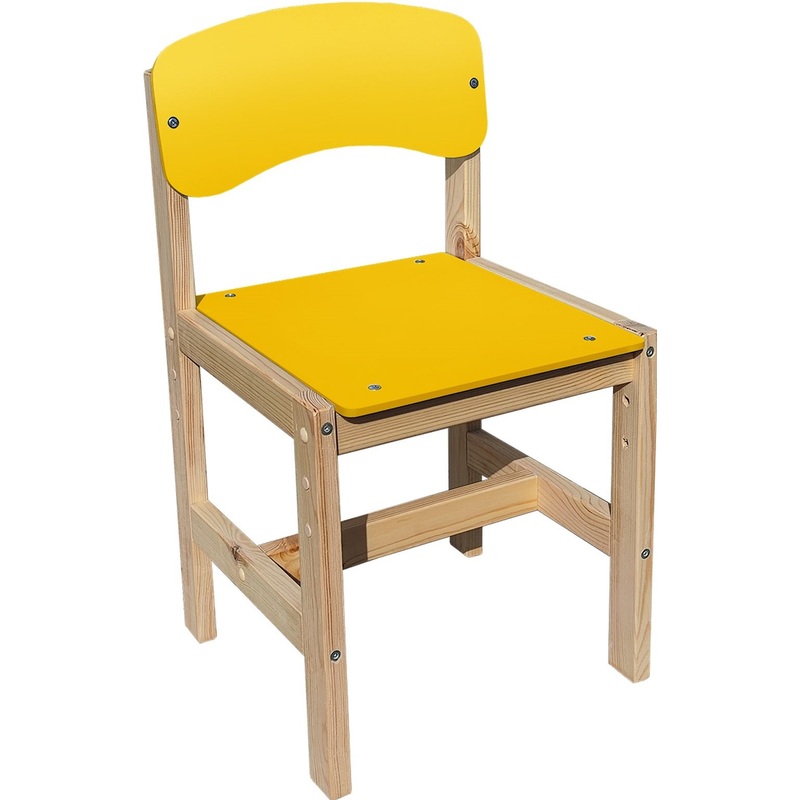 Изображение товара Стул детский Ростик регулируемый жёлтый для роста 1-3