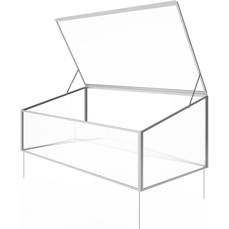 Изображение товара Теплица Klesto GH48 970х480х400 мм антрацит из поликарбоната