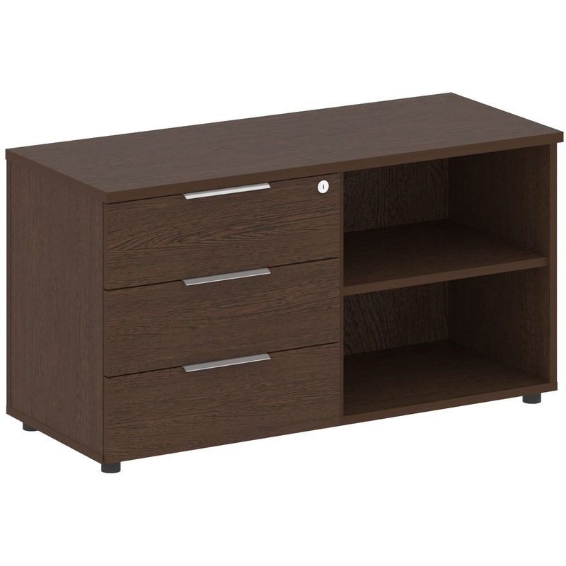 Изображение товара Тумба сервисная Metal System Style Б.ТС-2 венге цаво 1096x450x580 мм