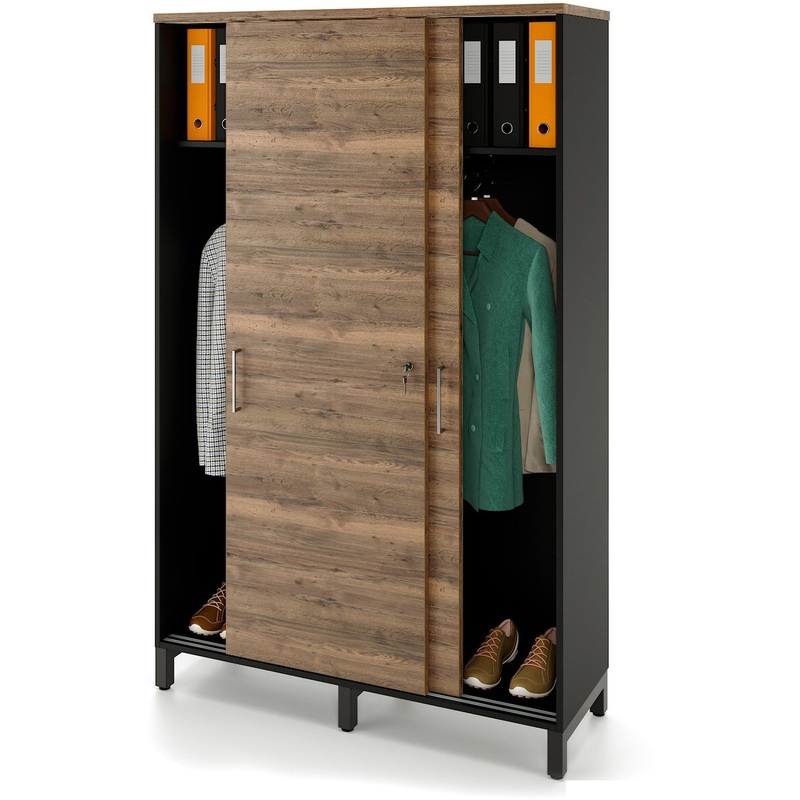 Изображение товара Шкаф для одежды Zamm Формат 11778 дуб галифакс олово 1200х414х1905 мм