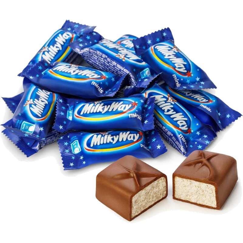 Изображение товара Молочные шоколадные батончики Milky Way Minis 2.5 кг для праздников и семейных встреч