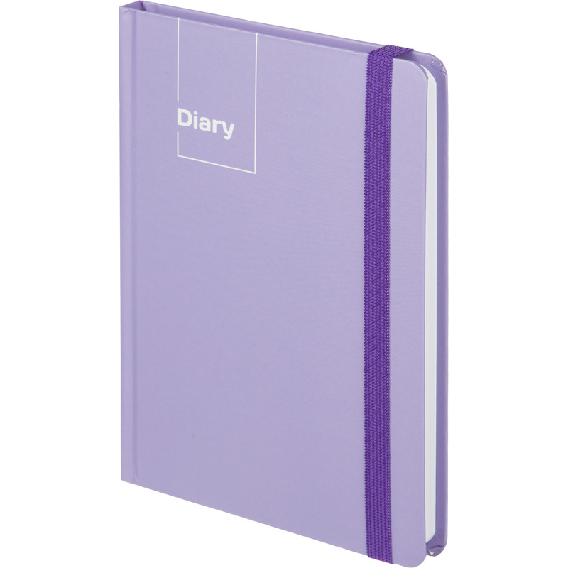 Изображение товара Ежедневник Attache Акварель А5 128 листов сиреневый с фиксацией резинкой