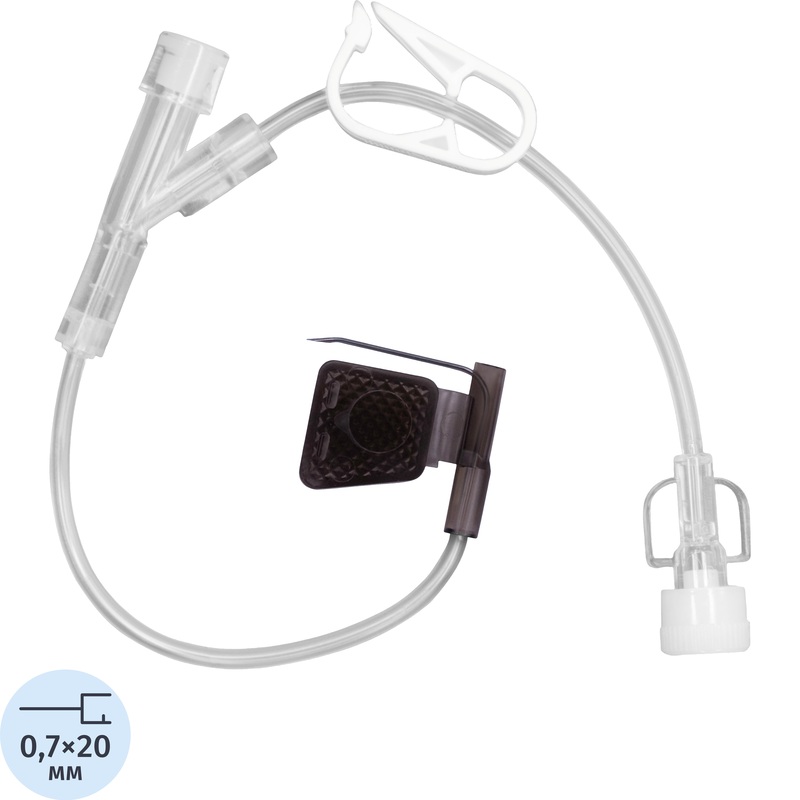 Изображение товара Игла инъекционная Губера 22G 0.7 x 20 мм для имплантируемых порт-систем