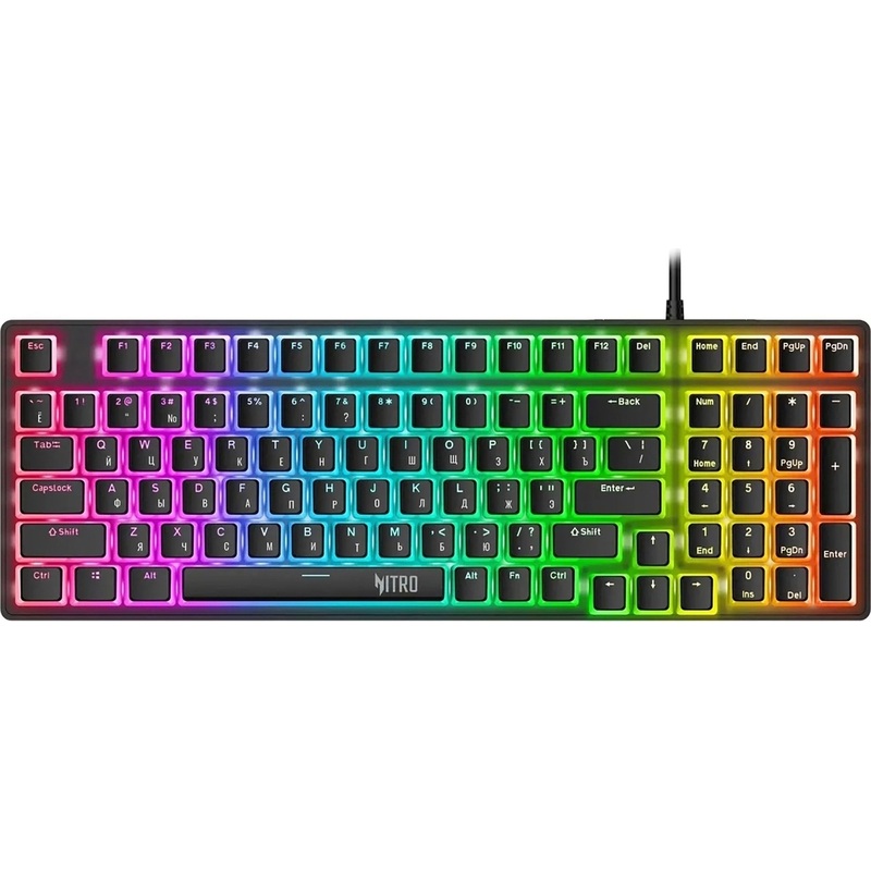 Изображение товара Клавиатура Acer Nitro OKW303 механическая проводная с RGB подсветкой и цифровым блоком