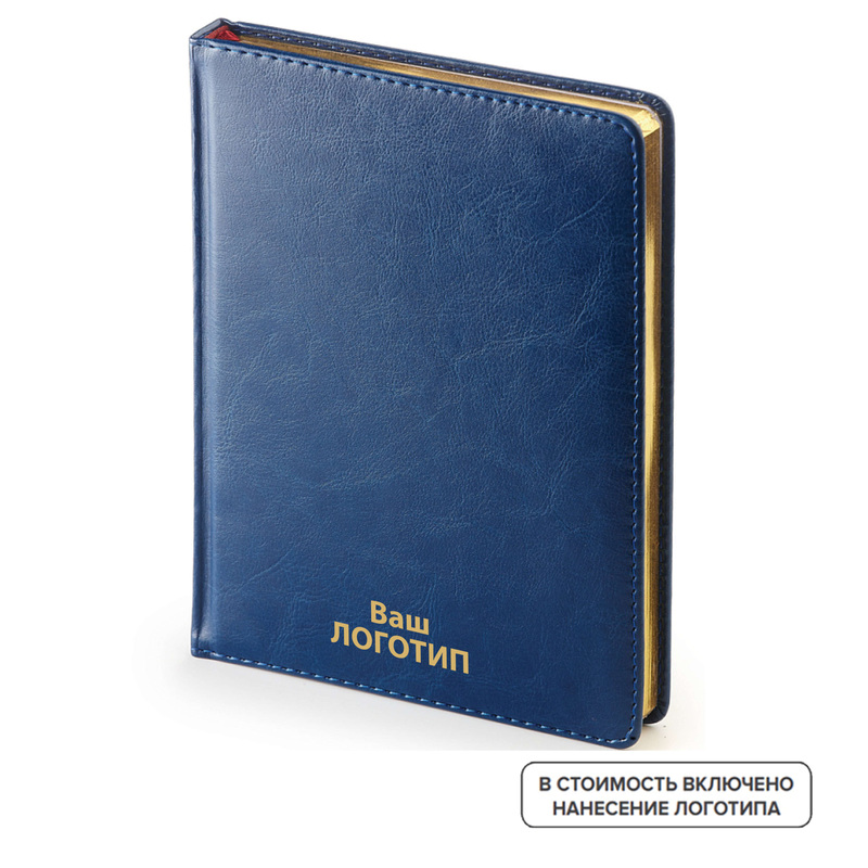 Изображение товара Ежедневник недатированный Bruno Visconti Sidney Nebraska искусственная кожа А6 136 листов синий