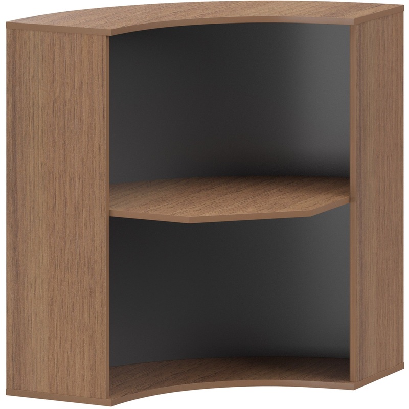 Изображение товара Модуль стойки ресепшн угловой Арго А-550 орех гварнери 900х900х1220 мм