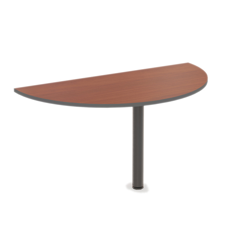 Изображение товара Приставка-полукруг серия Стратегия ноче милано черная с кромкой ПВХ