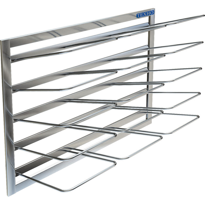 Изображение товара Настенная полка ПН-251/604 5 секций из нержавеющей стали 600х250х450 мм