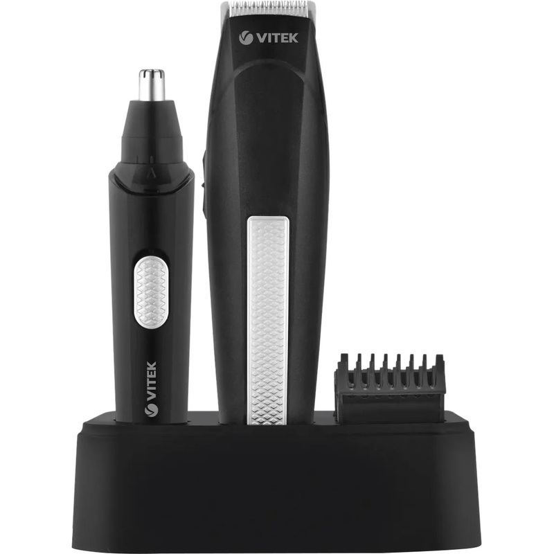 Изображение товара Универсальный триммер Vitek VT-2550 для стрижки и бритья, аккумуляторный, 3 насадки
