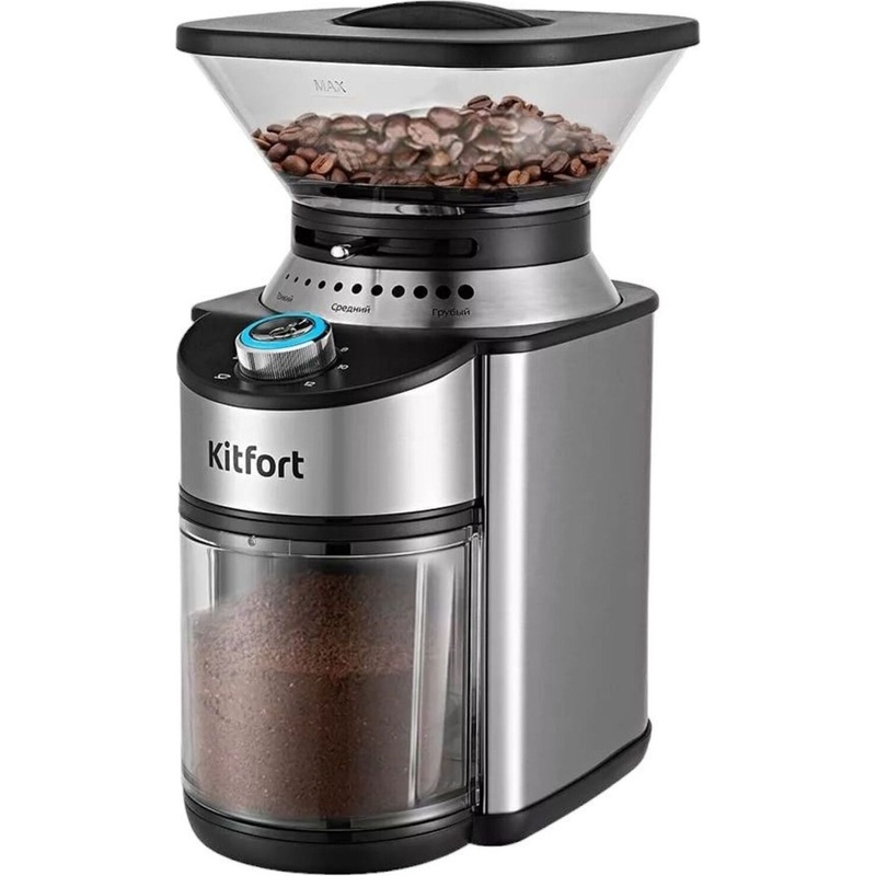 Изображение товара Кофемолка Kitfort КТ-770 серебристая