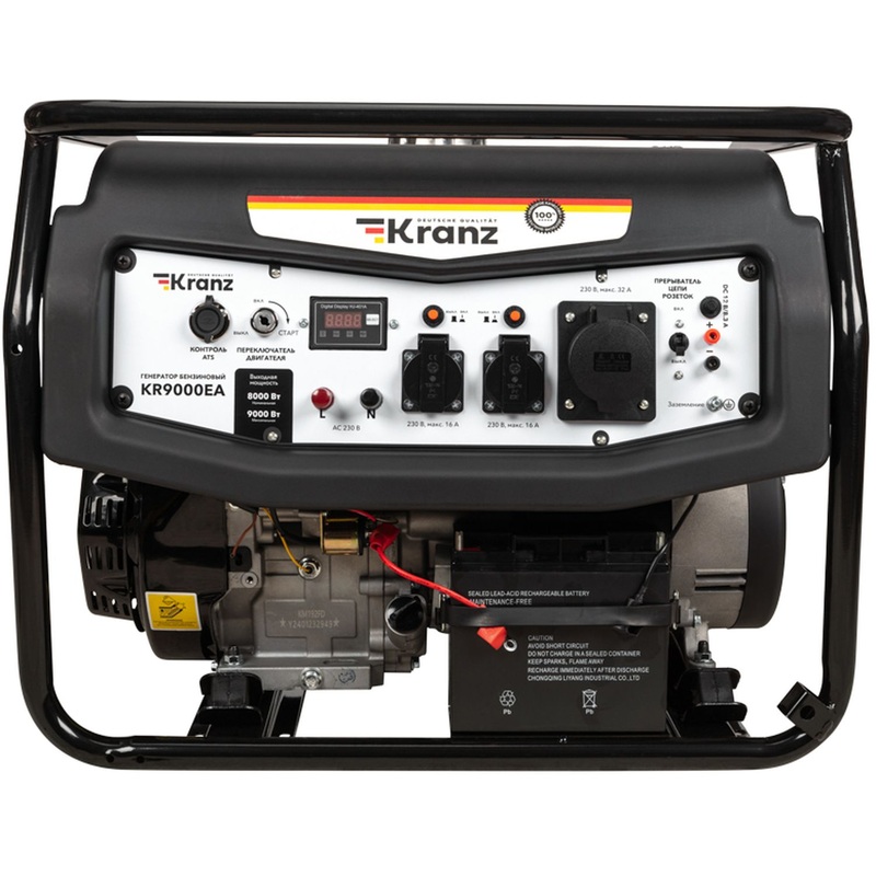 Изображение товара Генератор бензиновый Kranz KR9000EA с электростартером
