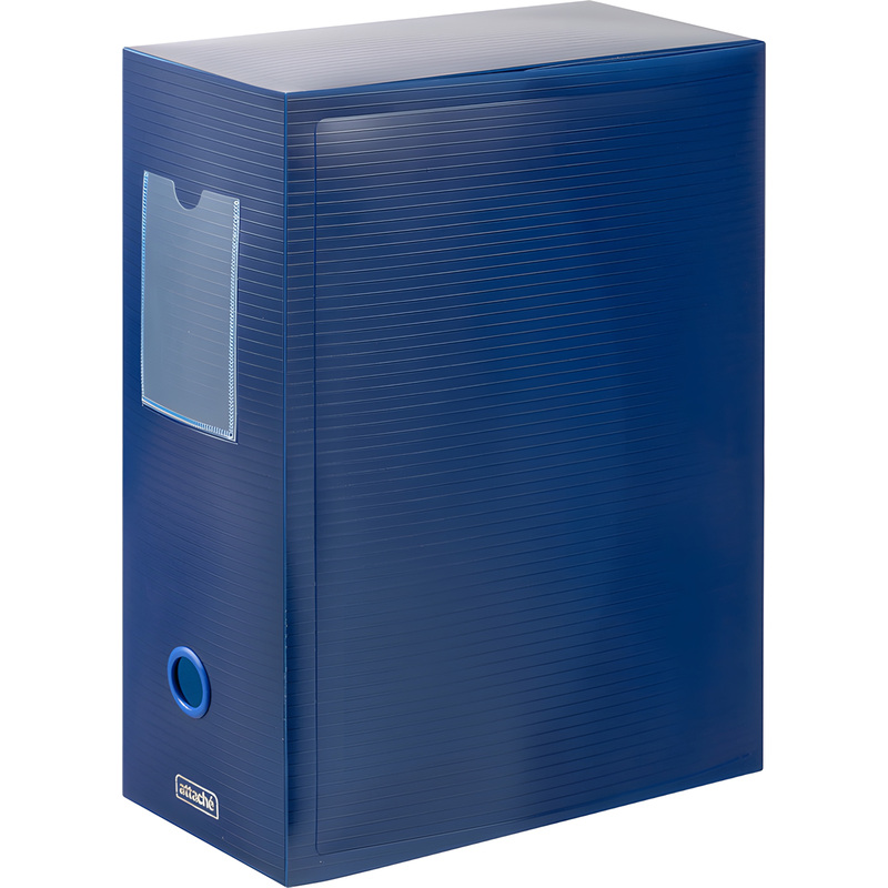 Изображение товара Короб архивный пластик Attache 245x120x330 мм синий до 1200 листов