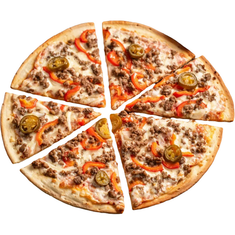 Изображение товара Пицца Вери Хот с говяжьим фаршем острыми халапеньо и моцареллой 625 г