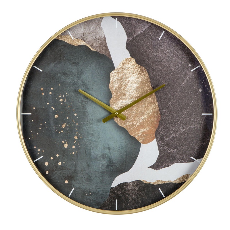 Изображение товара Настенные часы Aviere 25530 с кварцевым механизмом и золотистым корпусом